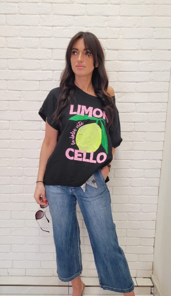 Bluzka limones czarna - obrazek 2