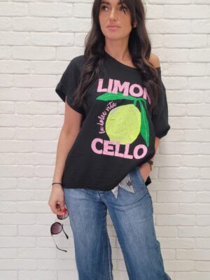 Bluzka limones czarna