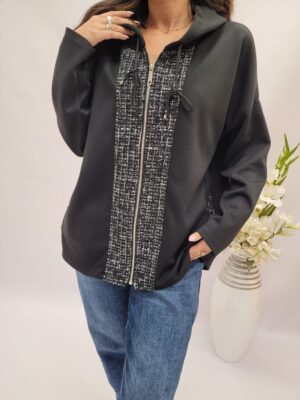 Bluza masełko rozpinana czarna