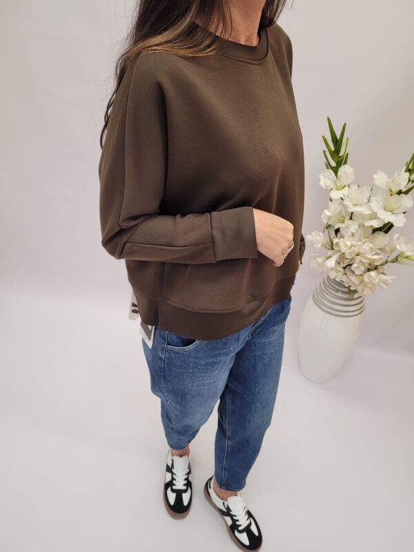 Bluza krótka masełko brąz - obrazek 3