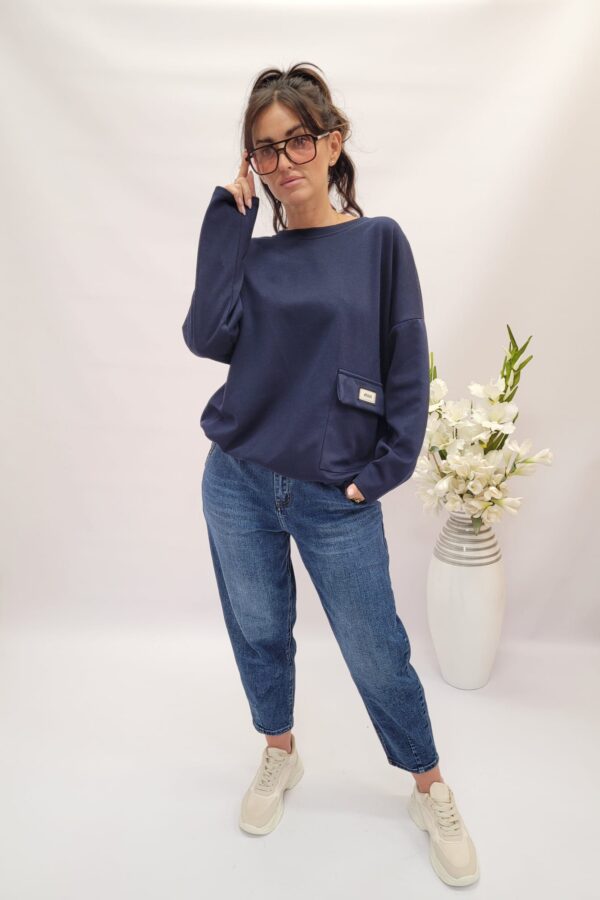 Bluza bawełniana min granat KD