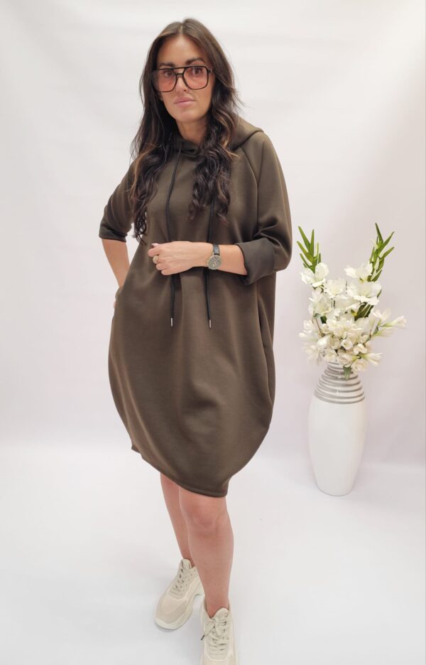 Bluza długa masełko brązowa - obrazek 3