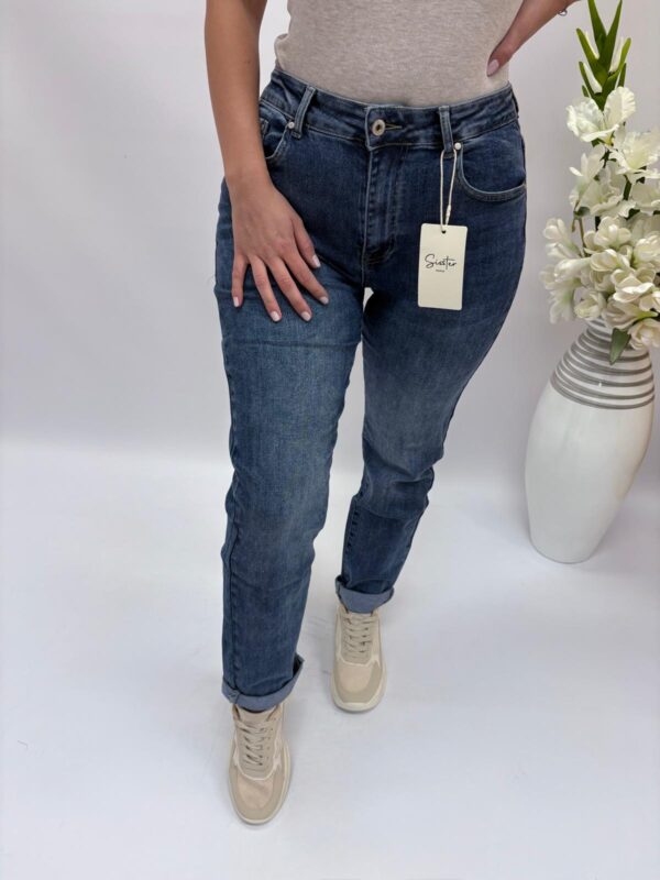 Spodnie jeans Mom fit 8006-2 - obrazek 2