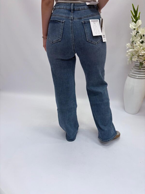 Spodnie jeans prosta nogawka (plus size)  DJ2561 - obrazek 3