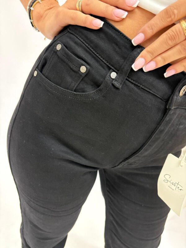 Spodnie jeans czarne Sisster 8005-6 - obrazek 4