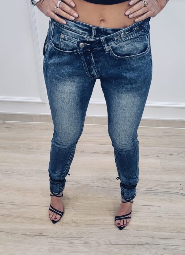 Spodnie jeans biodrówki 98277 - obrazek 3