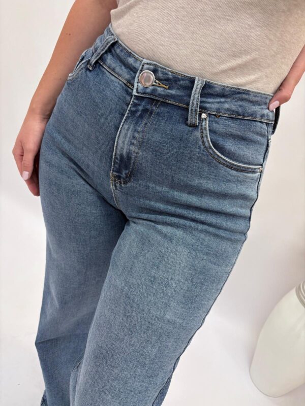 Spodnie jeans prosta nogawka (plus size)  DJ2561 - obrazek 5