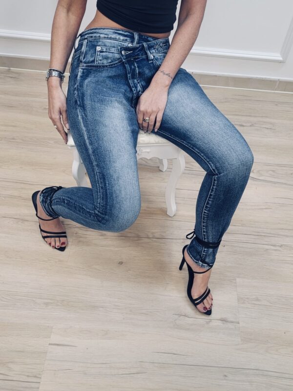 Spodnie jeans biodrówki 98277 - obrazek 2