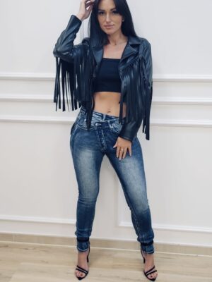 Spodnie jeans biodrówki 98277
