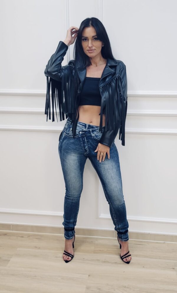 Spodnie jeans biodrówki 98277