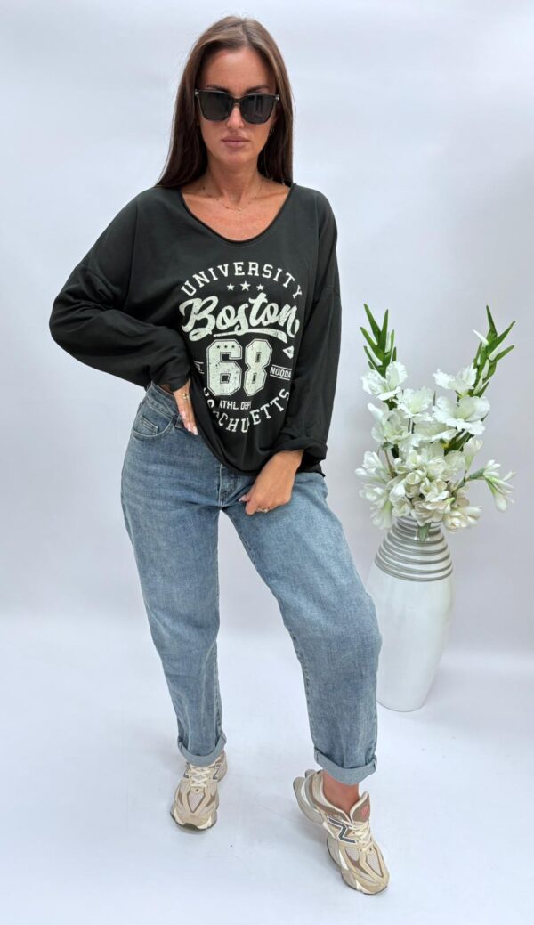 Bluza boston czarna - obrazek 2