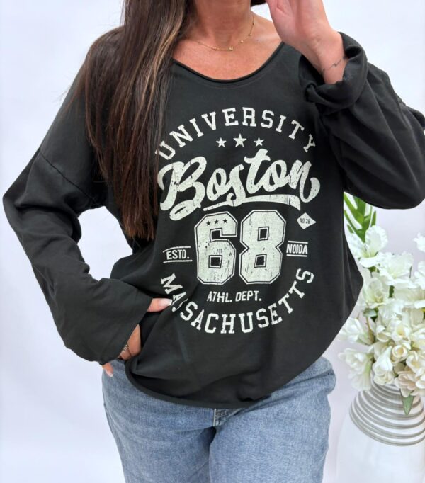 Bluza boston czarna - obrazek 3