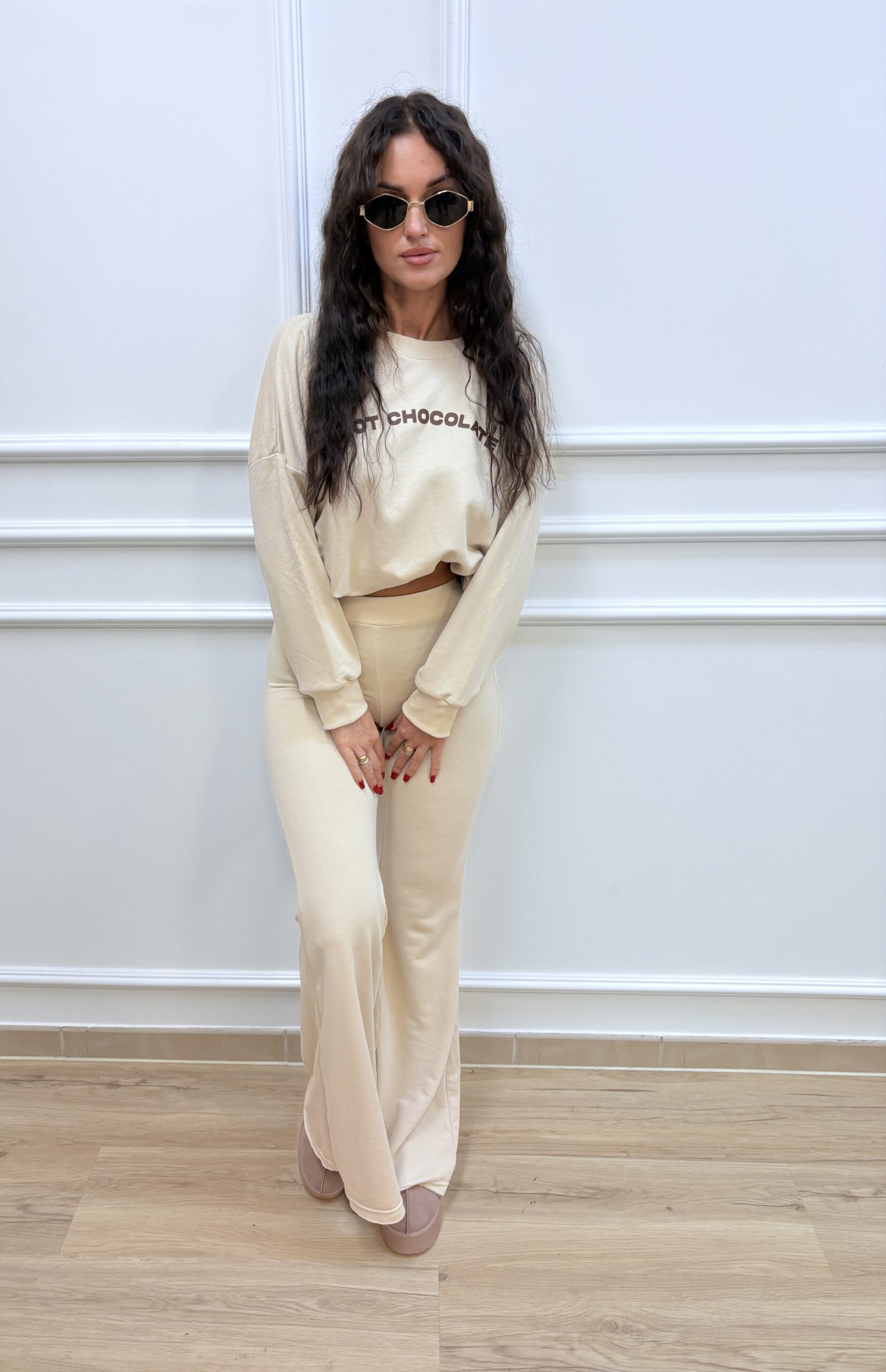 Komplet dresowy HOT CHOCOLATE- latte - obrazek 2