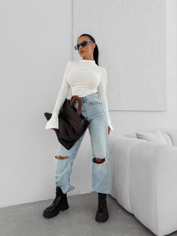 Bluzka OLAVOGA AUTUMN- ecru - obrazek 2