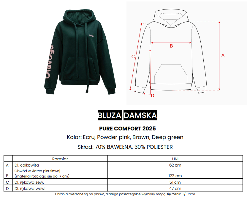 Bluza damska OLAVOGA PURE COMFORT- biała - obrazek 3