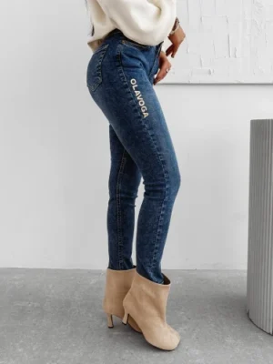 Spodnie damskie OLAVOGA NOON- niebieskie