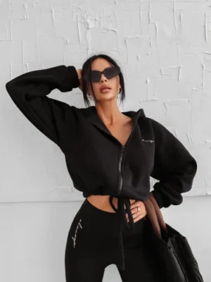 IMG_6989 Bluza damska OLAVOGA LINOS- czarna