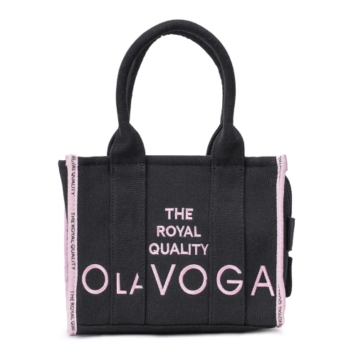 Torebka OLAVOGA NALA czarna- pudrowy róż - obrazek 4