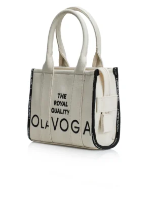 Torebka OLAVOGA NALA beż-czarna