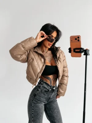 Kurtka damska OLAVOGA TAAZU beżowa