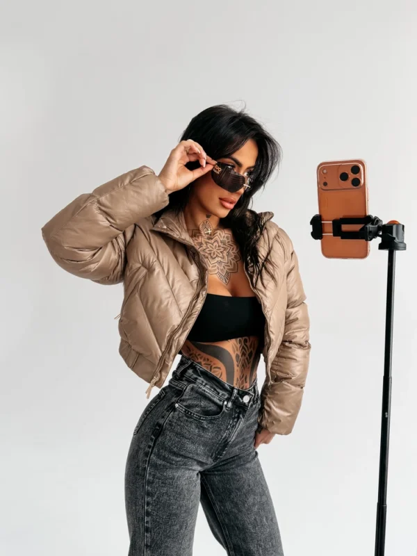 Kurtka damska OLAVOGA TAAZU beżowa