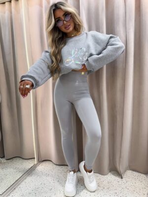 Komplet damski LAMONNE HOLO szary