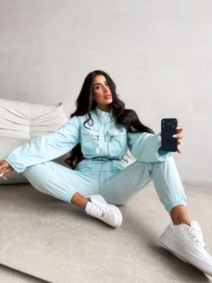 Komplet damski OLAVOGA WOELE miętowy