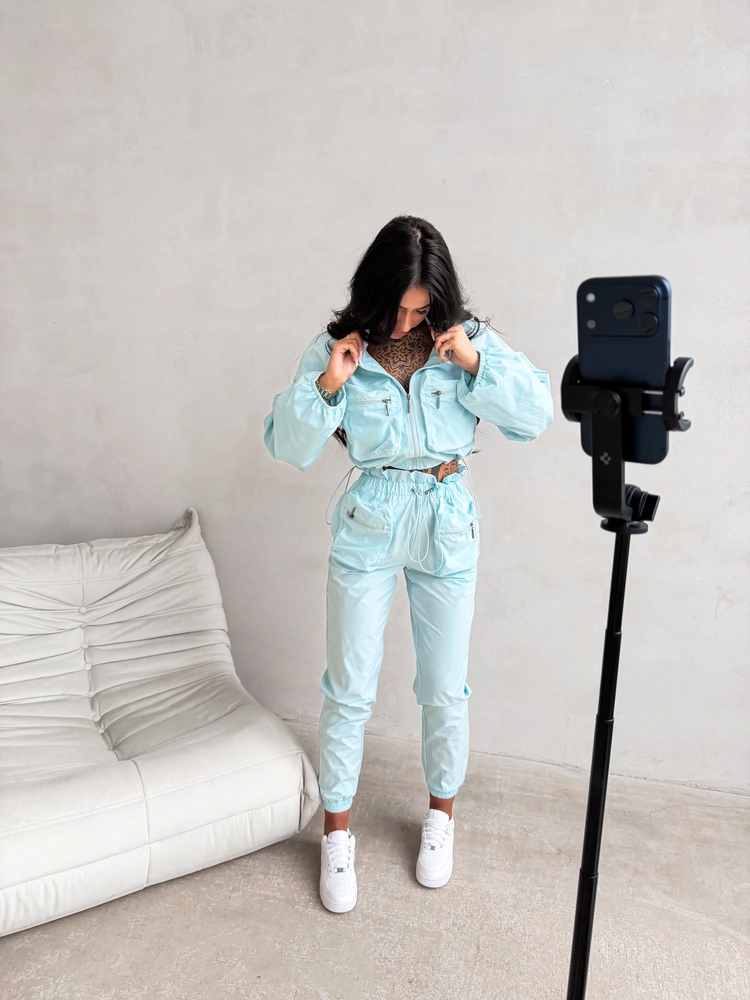 Komplet damski OLAVOGA WOELE miętowy - obrazek 4