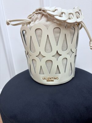 Torebka damska bucket bag - beżowa